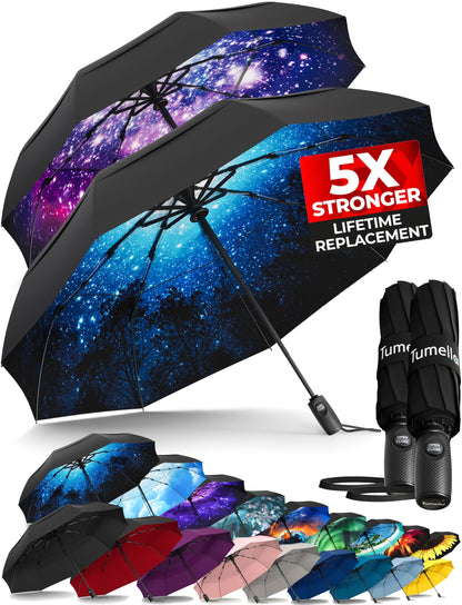 TUMELLA Elite Windproof Travel Umbrella