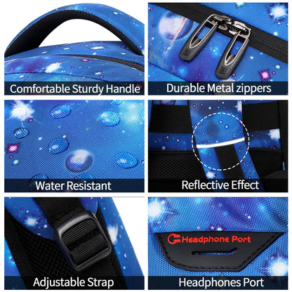 SecureSlim Laptop Backpack with USB & Water Resistance