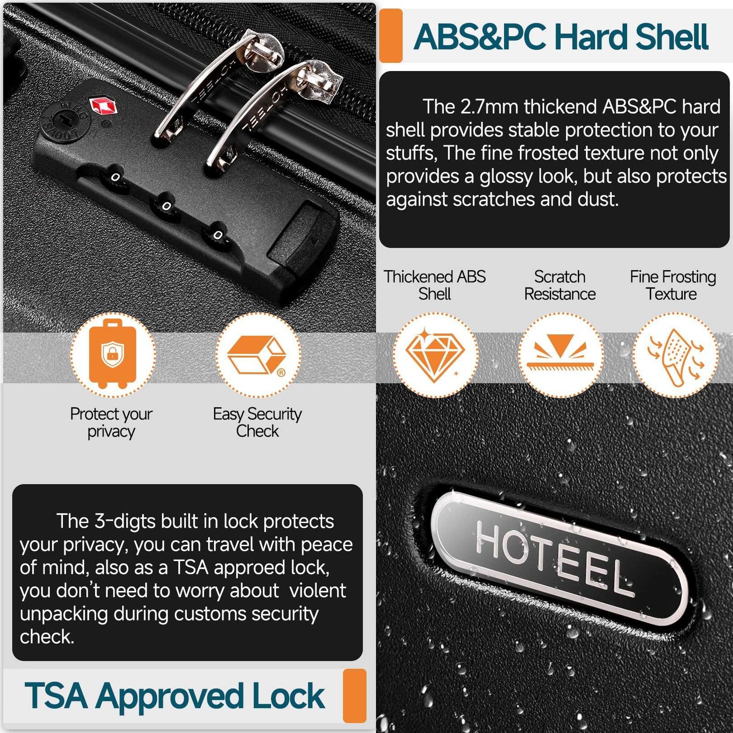 Hoteel 3-Piece Luggage Set