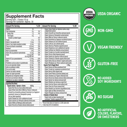 GreenBoost Superfood Smoothie Mix - Unflavored Bliss