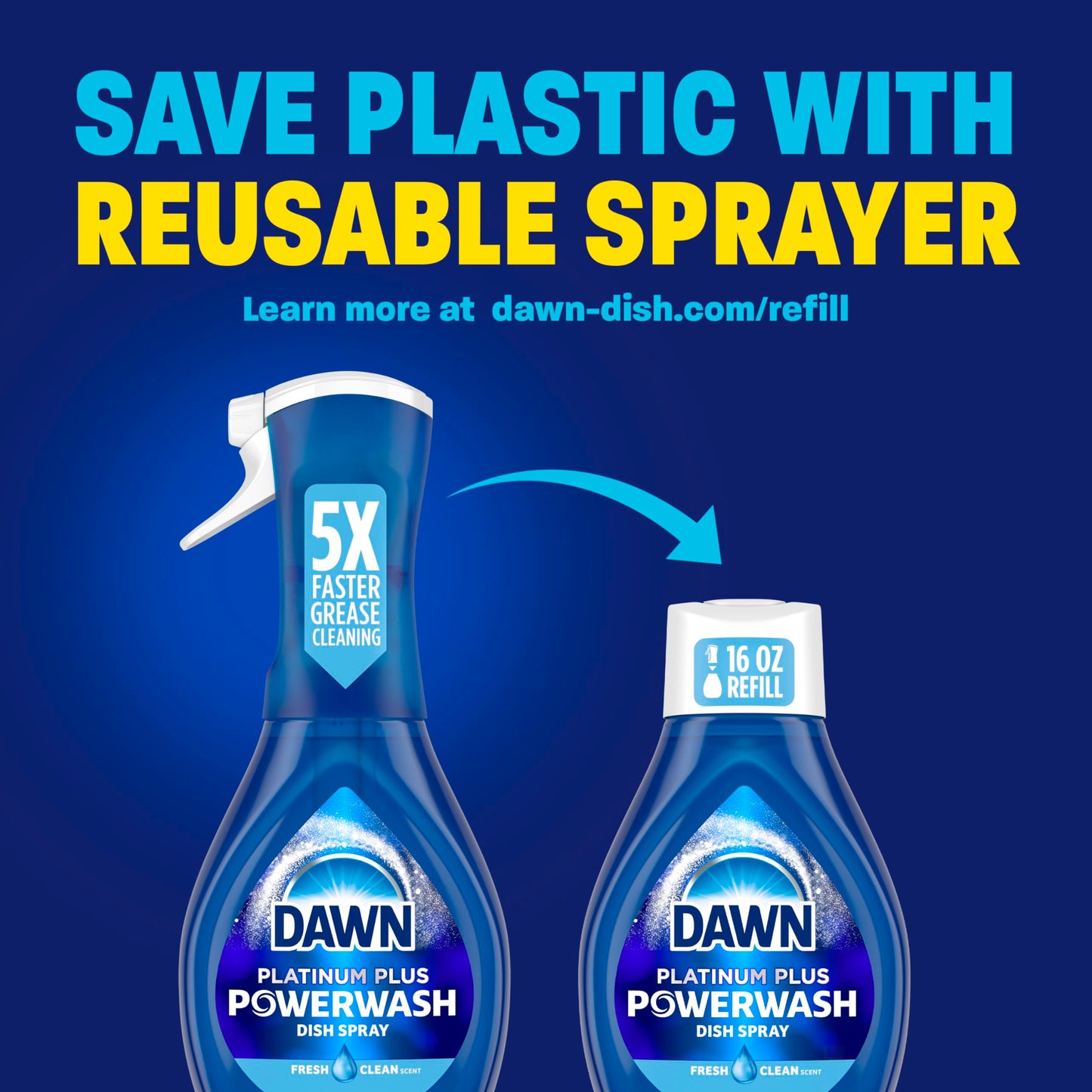 Dawn Powerwash Fresh: 1 Spray + 3 Refill Bundle