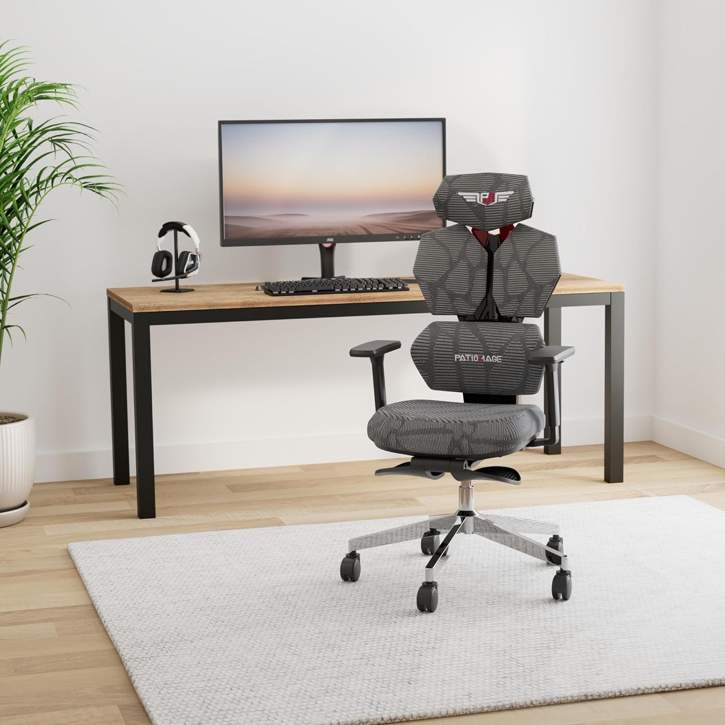 ErgoMax Gaming Chair: Tall & Recline Comfort