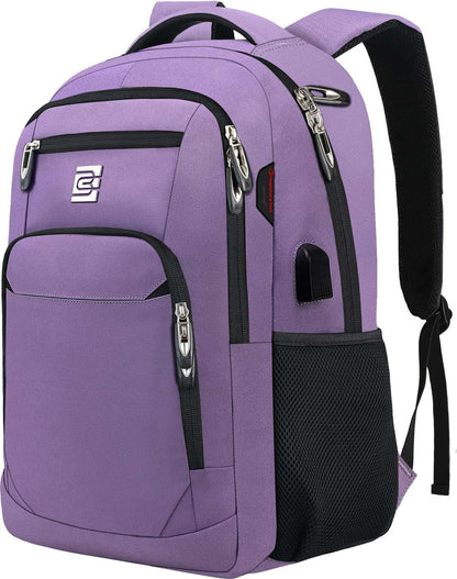 SecureSlim Laptop Backpack with USB & Water Resistance