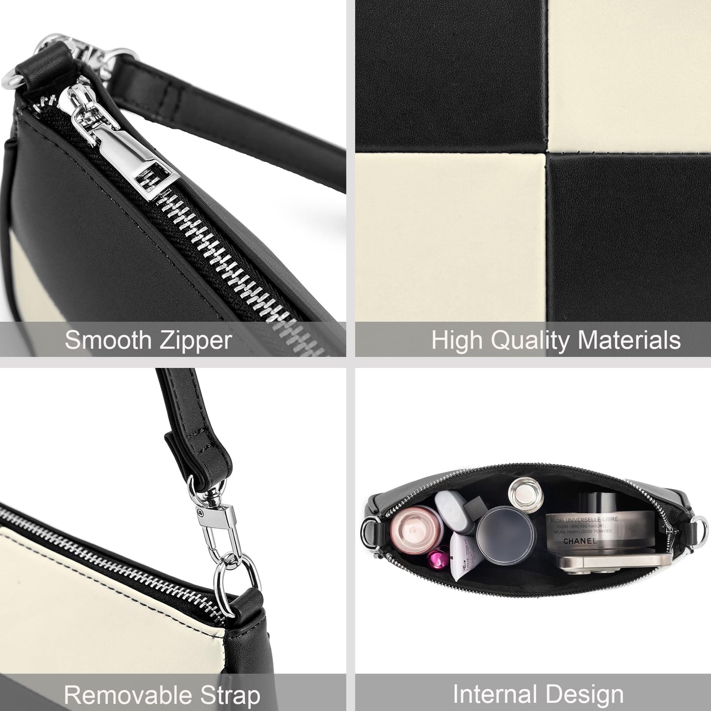 Retro Vegan Leather Shoulder Bag