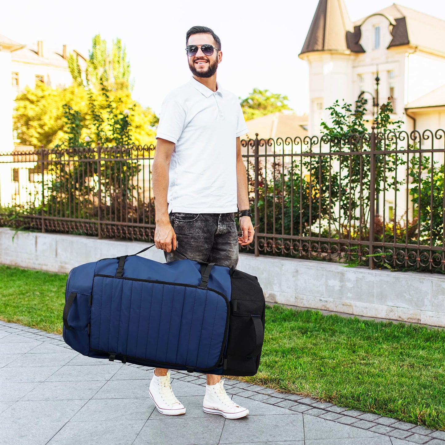 AquaRoll 29 Quilted Wheeled Duffle Backpack