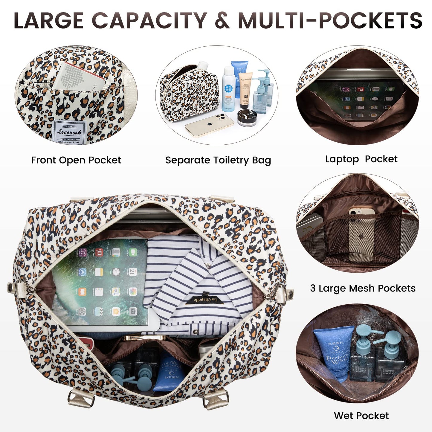 LOVEVOOK All-in-One Duffle: Travel & Gym Ready