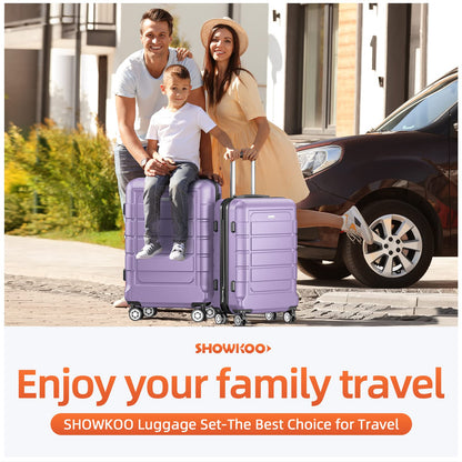 Expandable ShowKoo Suitcase - Durable & TSA Lock