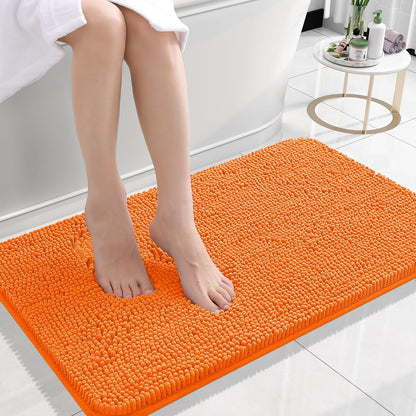 OLANLY Luxe Chenille Bath Mat - Quick Dry & Soft
