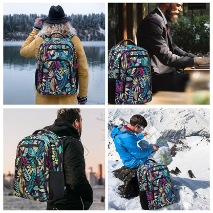 SecureSlim Laptop Backpack with USB & Water Resistance