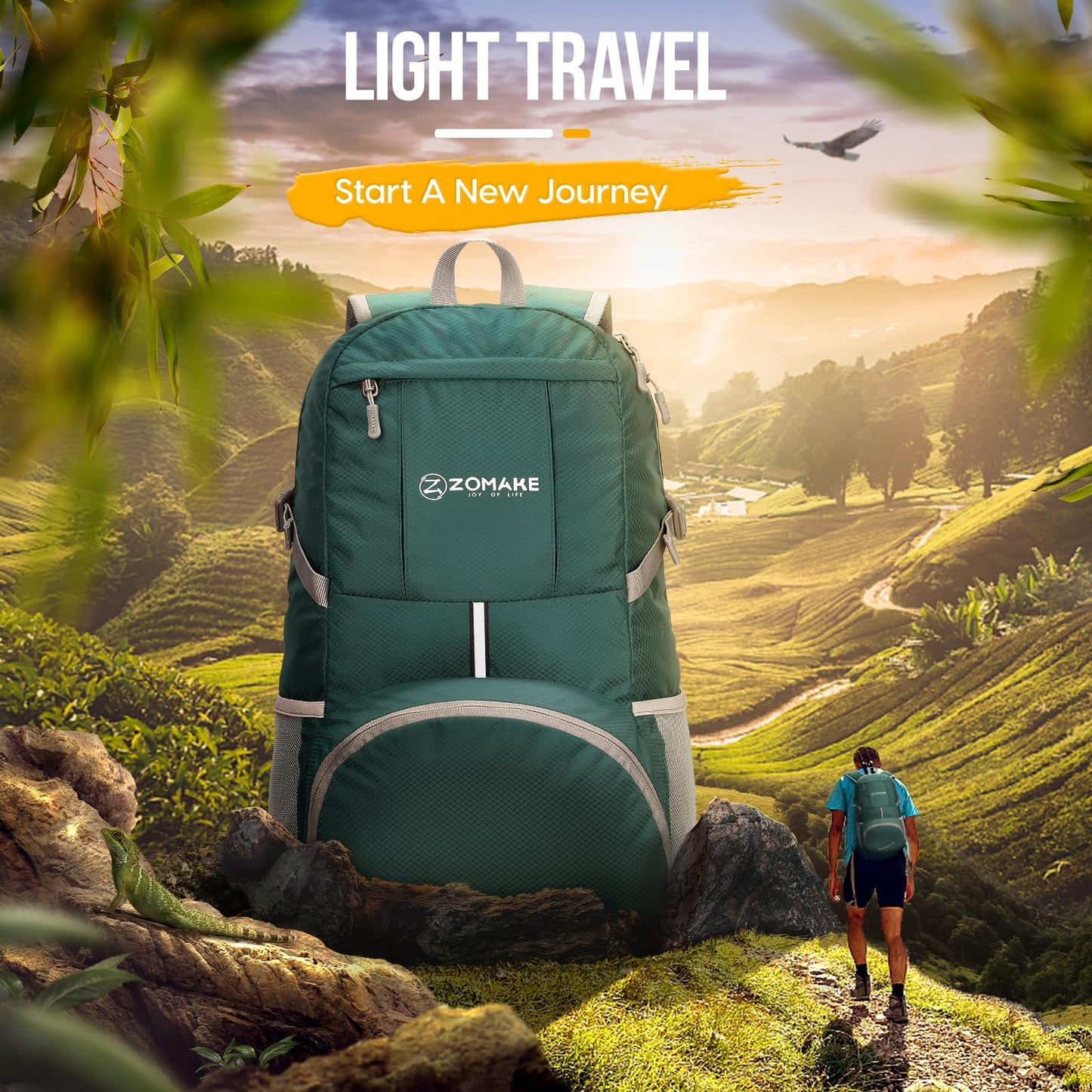 ZOMAKE 35L Compact Waterproof Hiking Backpack