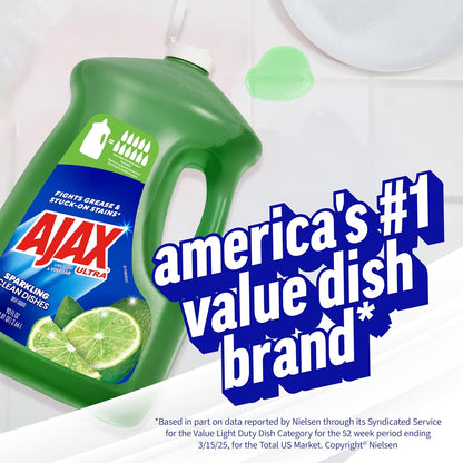 Ajax Fresh Lime Vinegar Dish Soap - 90oz Sparkle Clean