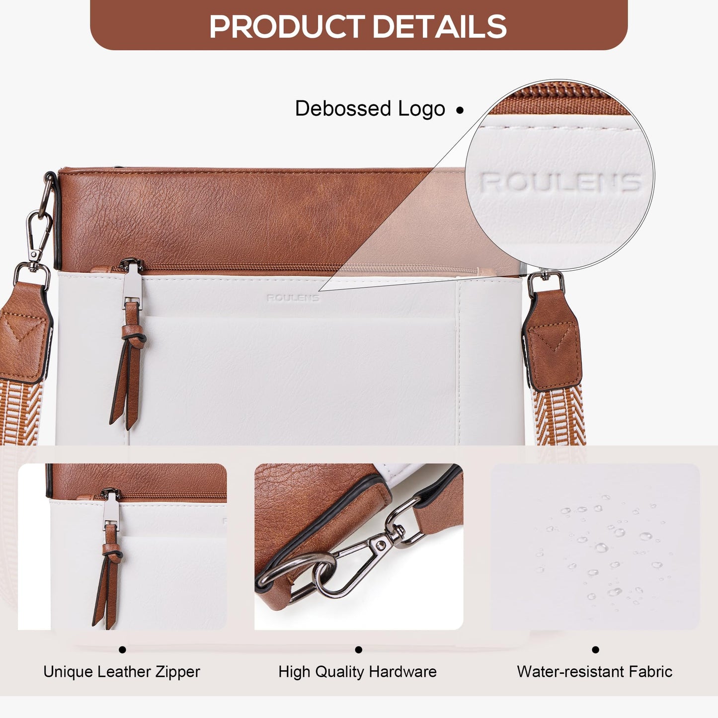 Chic Leather Crossbody with Card Slots for Women