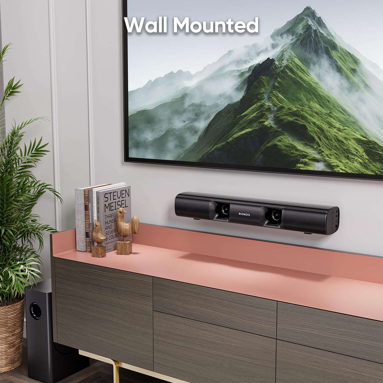 Smart SoundBar: Custom Bass & Compact Design