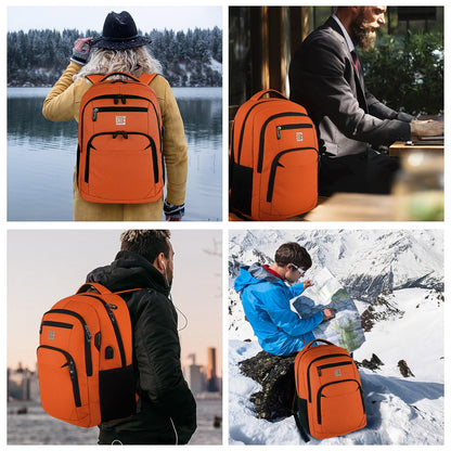 SecureSlim Laptop Backpack with USB & Water Resistance
