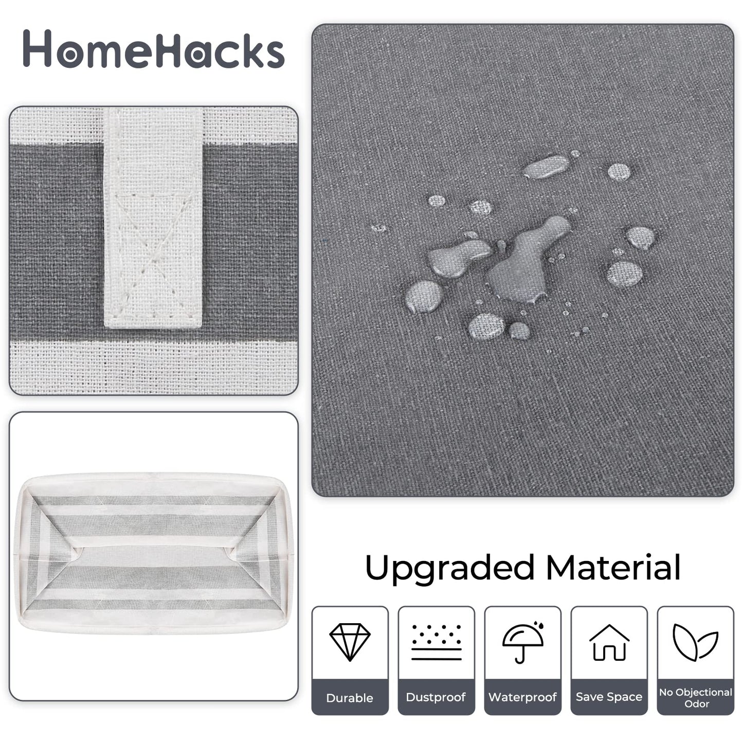 HomeHacks Duo Waterproof Laundry Baskets