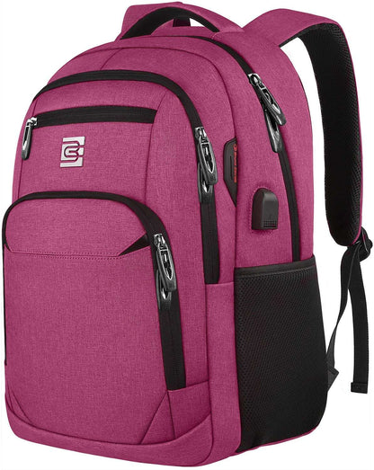 SecureSlim Laptop Backpack with USB & Water Resistance