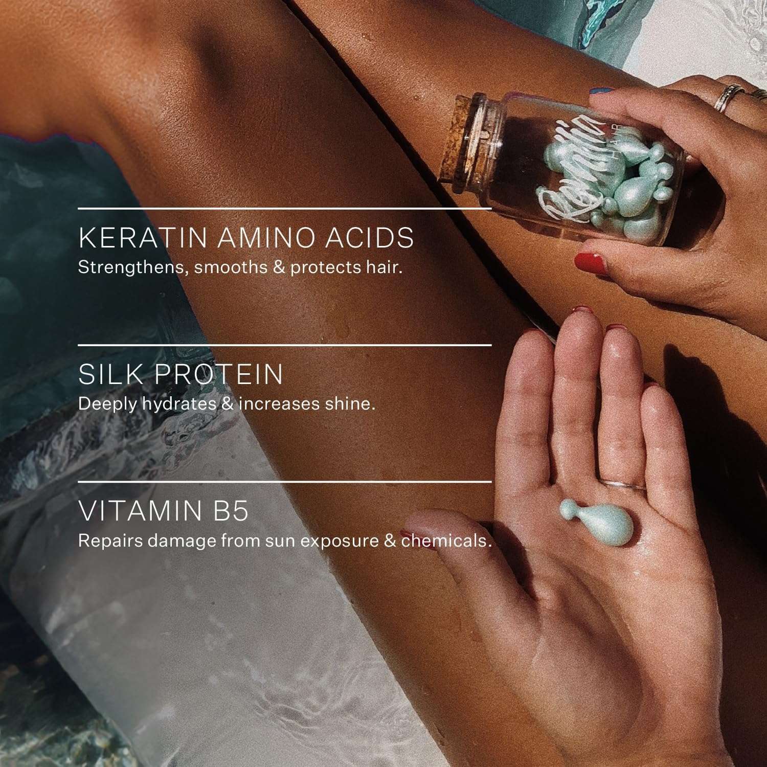 FrizzFix Serum: Keratin-Silk-Vitamin B5