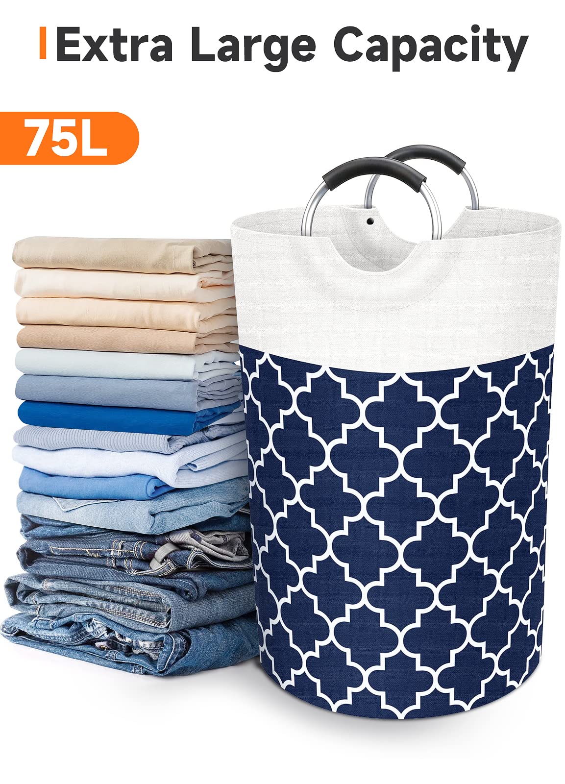 Collapsible Hamper Bag - Grey