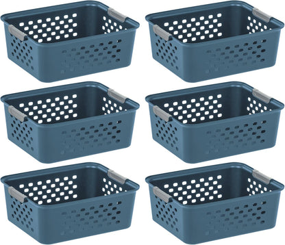 IRIS ShelfSaver 12-Pack Storage Baskets, White - Handbags Specialist Headquarter