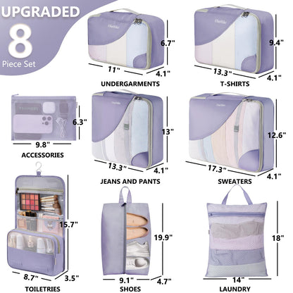 OlarHike Travel Cube Set - Cream Organizer & Gifts