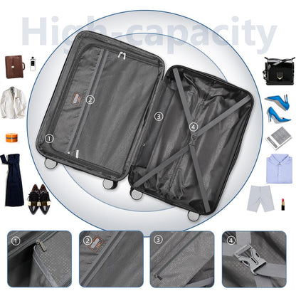 LAVENDER 6pc Hardside Spinner Luggage
