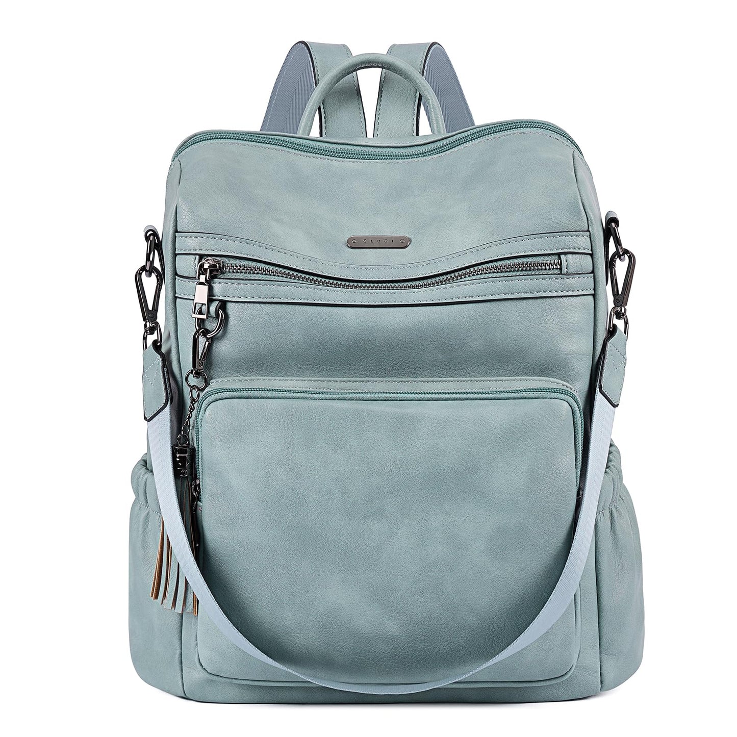 DUO-TONE Luxe Women's Leather Travel Backpack