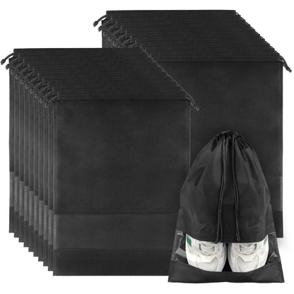 Clear View Travel Shoe Bags - 12 Pack