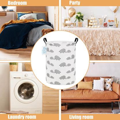 Collapsible Canvas Hamper by LANGYASHAN