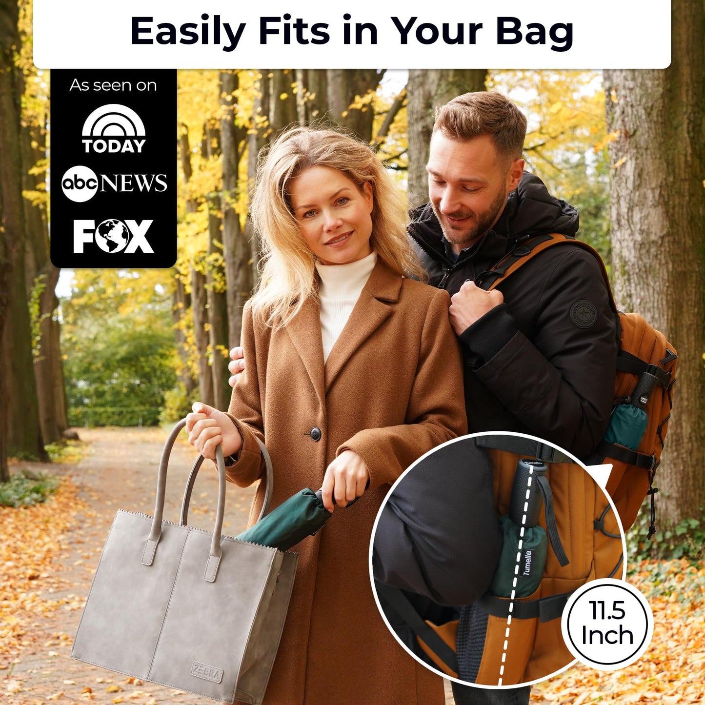 TUMELLA Elite Windproof Travel Umbrella