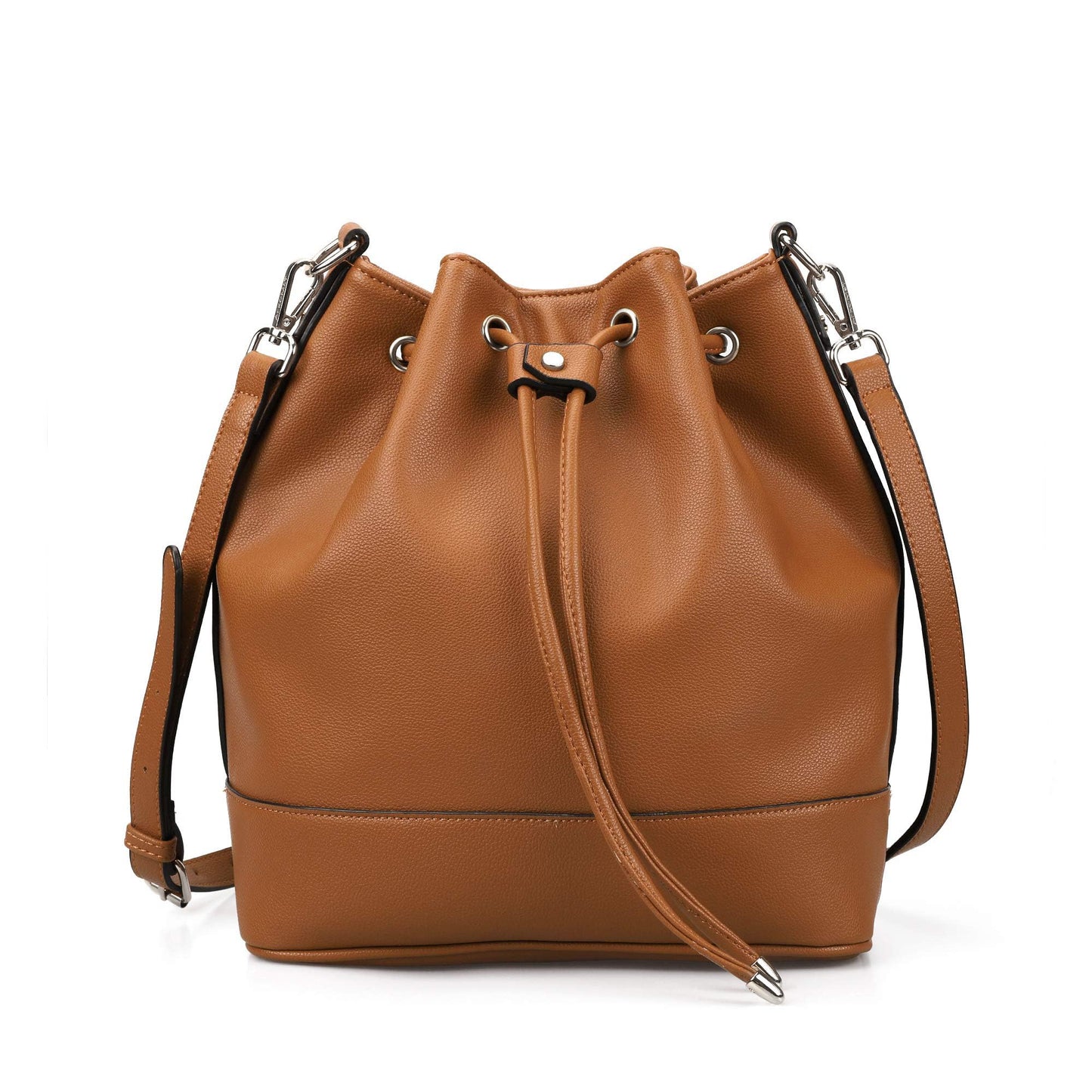 AFKOMST Chic Leather Bucket & Crossbody Bag Set