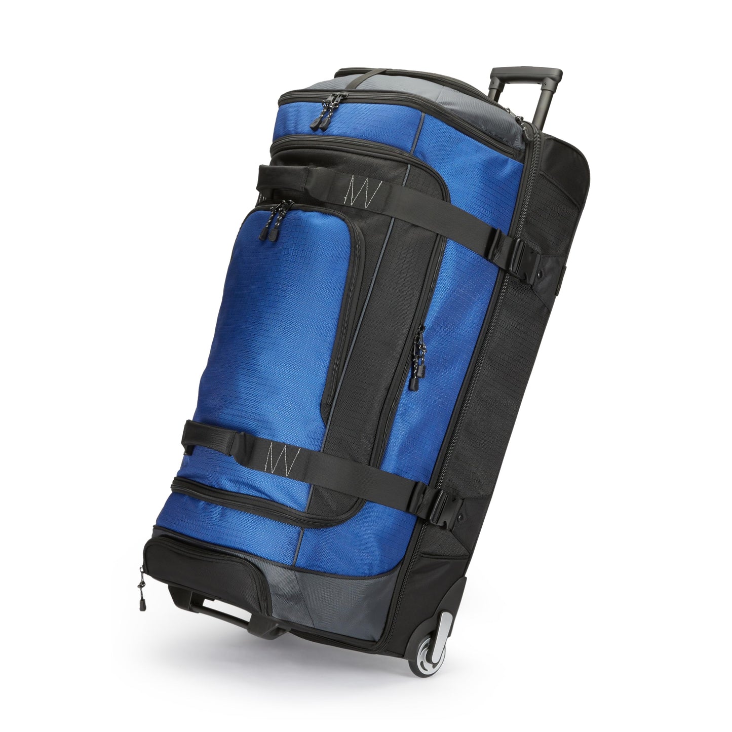 Amazon Basics 35 Large Rolling Duffle Bag, Blue