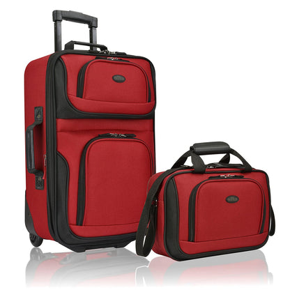 U.S. Traveler Rio Expandable Orange Carry-on