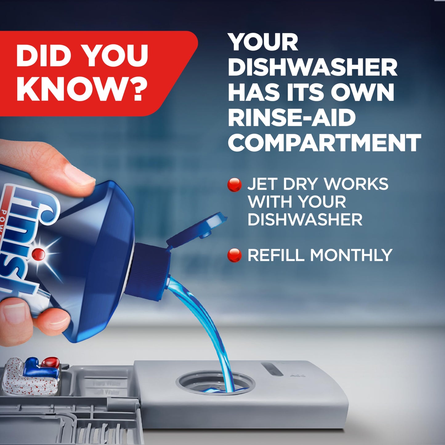 JetShine Rinse Aid: Spot-Free, 300 Washes, 32oz