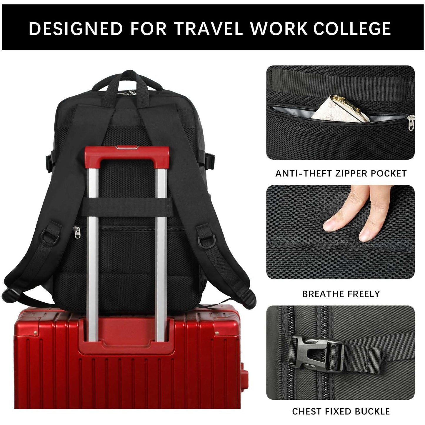 SHRRADOO Travel Backpack