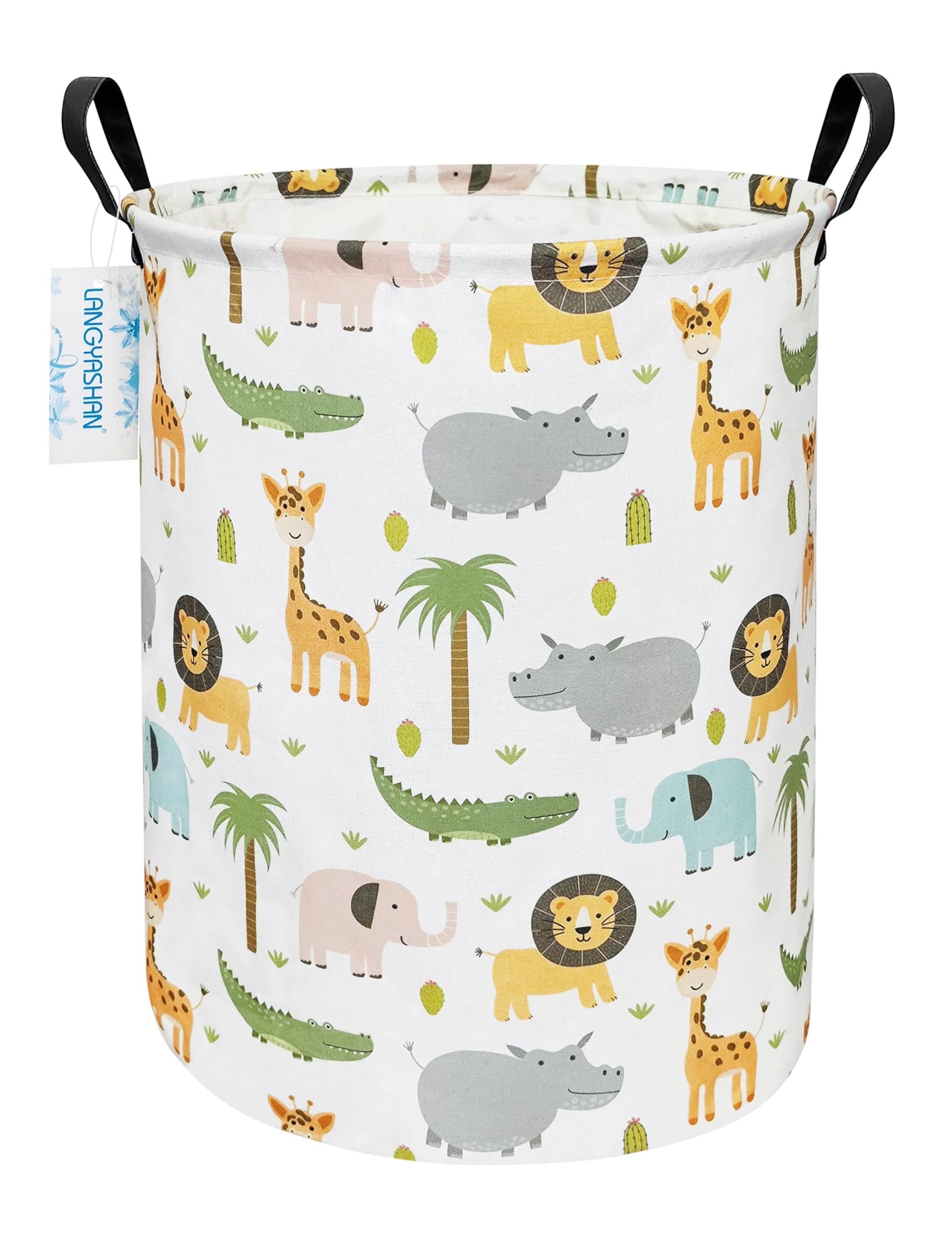 Collapsible Canvas Hamper by LANGYASHAN