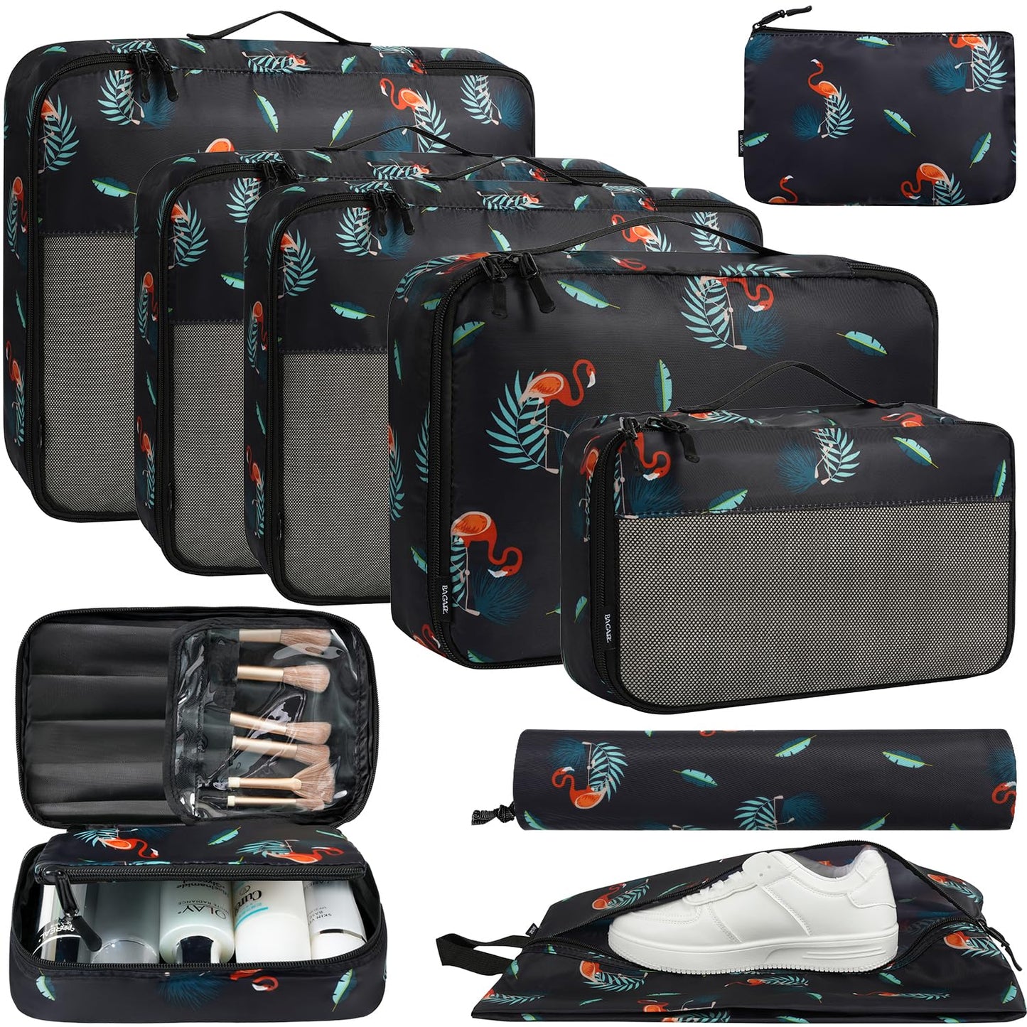BAGAIL Travel Cubes: 8/9 Set Packing Organizers