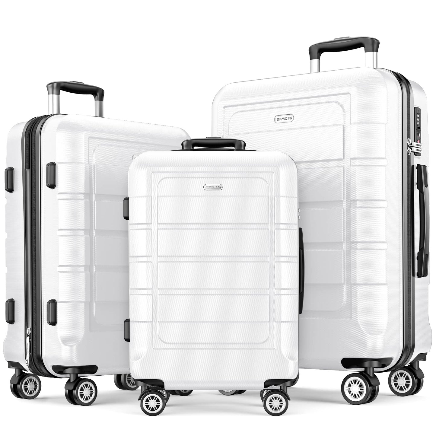 Expandable ShowKoo Suitcase - Durable & TSA Lock