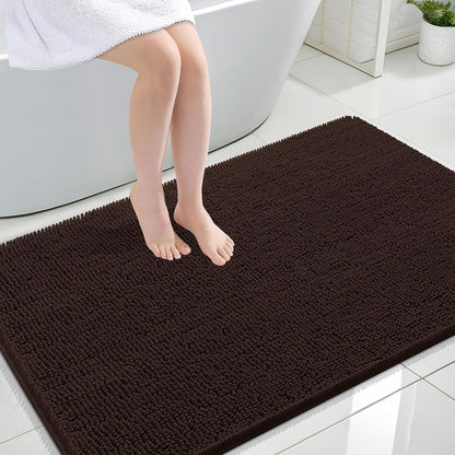 OLANLY Luxe Chenille Bath Mat - Quick Dry & Soft