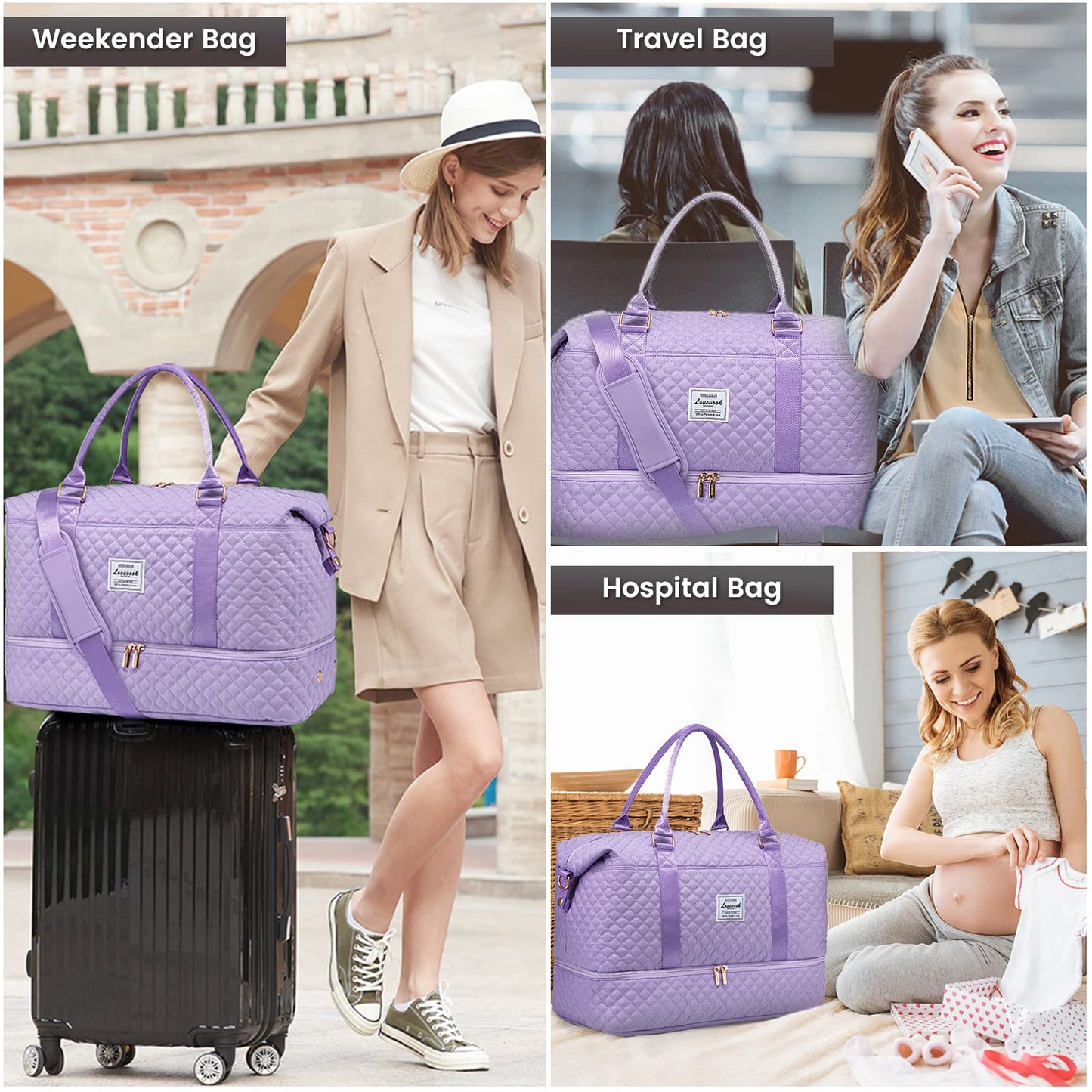 LOVEVOOK All-in-One Duffle: Travel & Gym Ready
