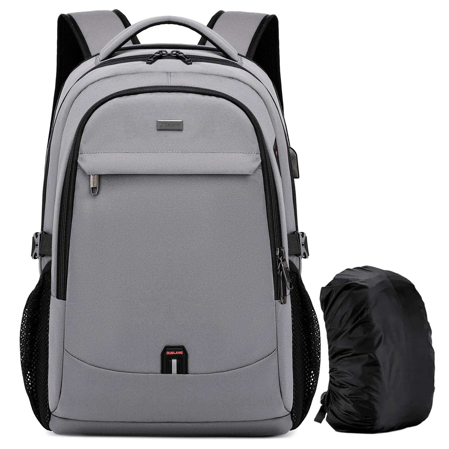 DUSLANG Travel Laptop Backpack with USB Port - Black
