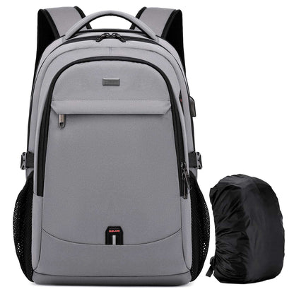 DUSLANG Travel Laptop Backpack with USB Port - Black