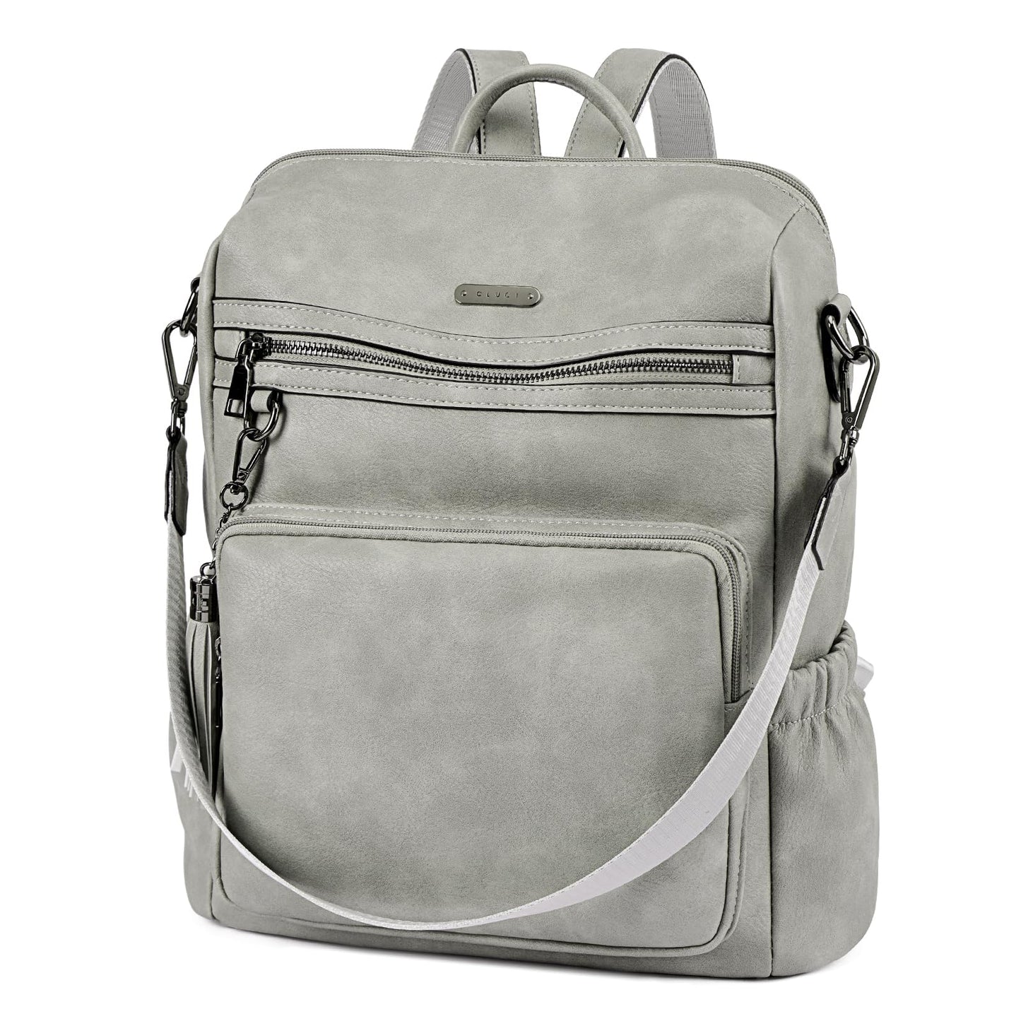 DUO-TONE Luxe Women's Leather Travel Backpack