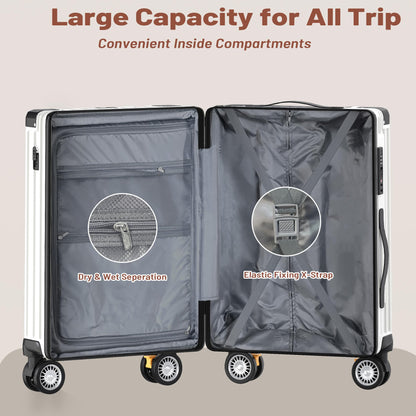 JetGlide 3pc Spinner: Expandable Hardshell Luggage