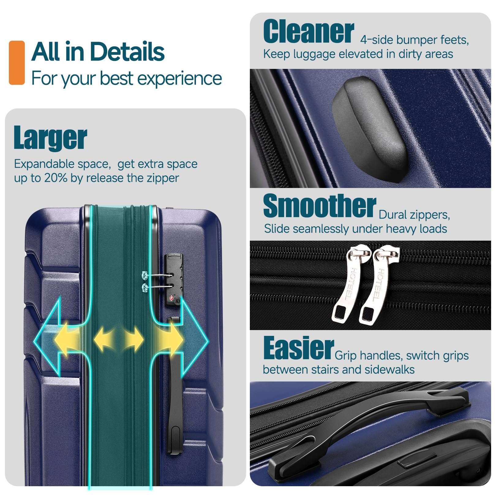 Hoteel 3-Piece Luggage Set