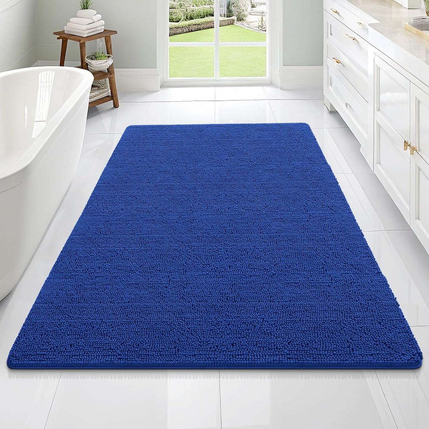 OLANLY Luxe Chenille Bath Mat - Quick Dry & Soft