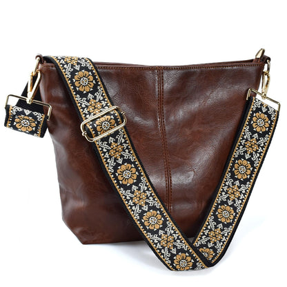 ChicHobo Vegan Leather Crossbody Bag with Strap