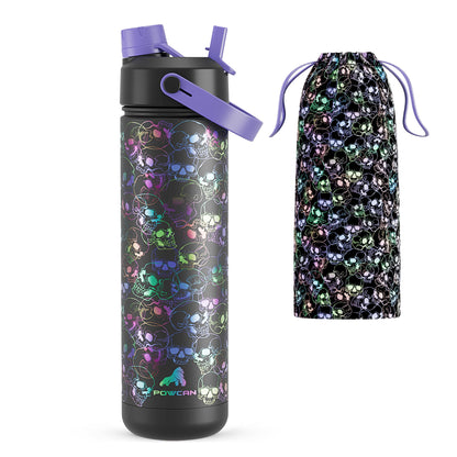 ChillKnight 26oz: Dual-Lid Leak-Proof Bottle