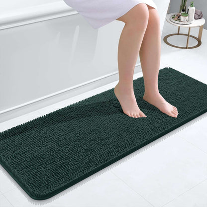 OLANLY Luxe Chenille Bath Mat - Quick Dry & Soft