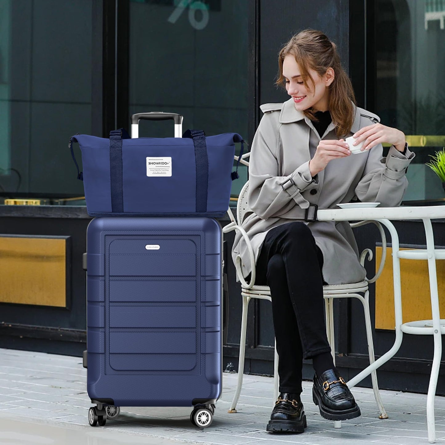 Expandable ShowKoo Suitcase - Durable & TSA Lock