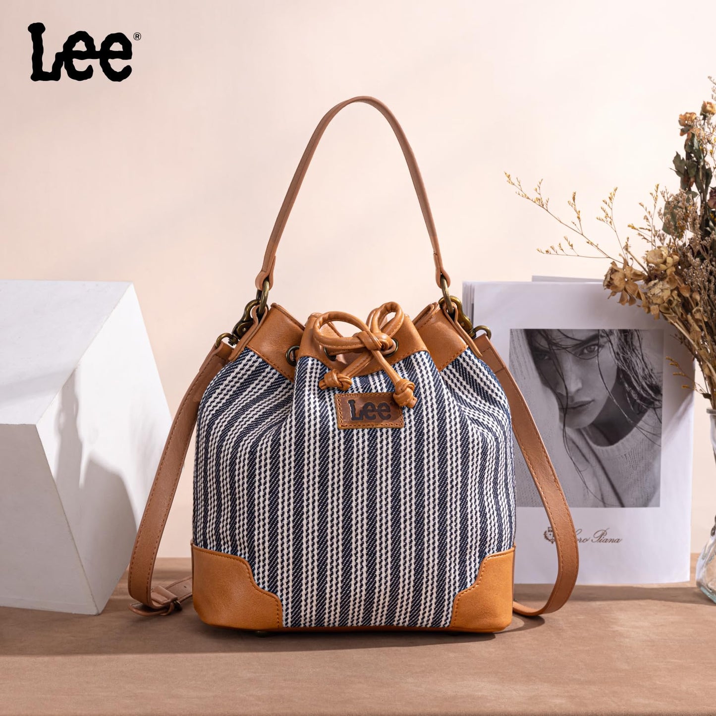 Montana West Lee Drawstring Hobo Bucket Bag